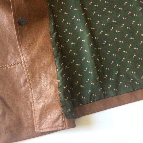 Anthro Hayden Embroidered Faux Leather Jacket - Small - Picture 4 of 12